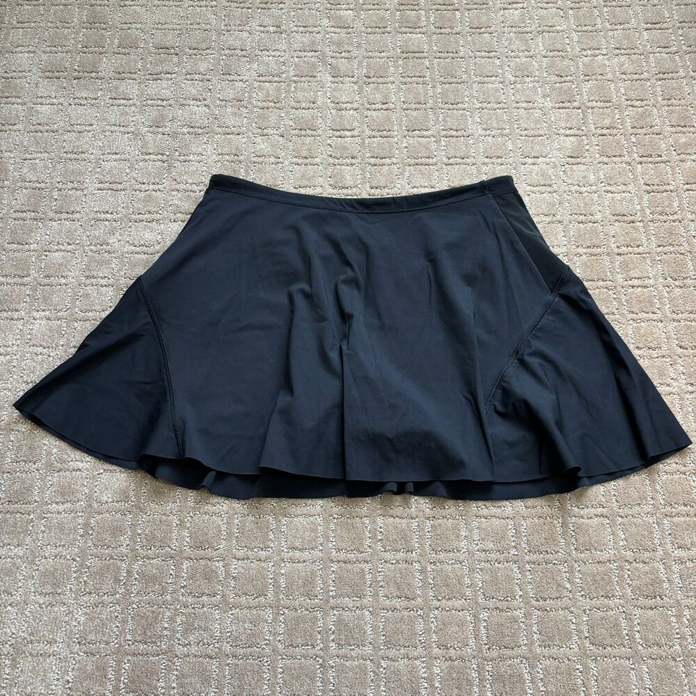 Athleta Match Point Skort Women's Size Medium Black Tennis Pickleball Athleisure